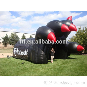 Hot sale inflatable tunnel , inflatable talons helmet and tunnel